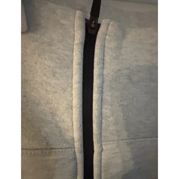 Nike Women's Tech Fleece High-Waisted Slim Zip Pants Light Grey/Black Size M - Picture 6 of 16